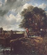 Flatford Lock 19April 1823 John Constable